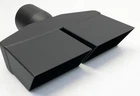 Exhaust Tip 2.25 in Inlet 8.25  X 2.25  Rectangle WMPRSCHAL225-MBK-SS Dual Black