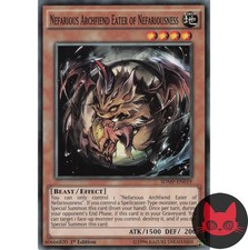 Yugioh Nefarious Archfiend Eater of Nefariousness SDMP-DE019 Common 1st Ed NM