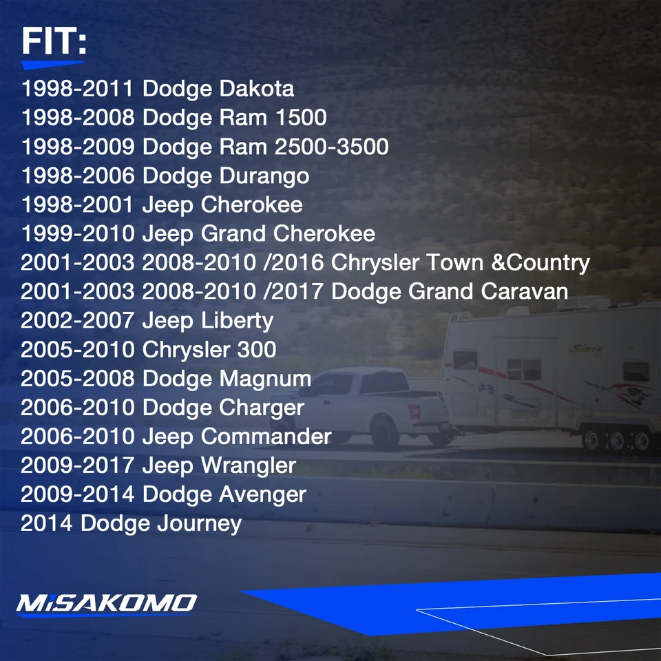 7 Way Pin Trailer Tow Wiring Connector Plug 56038366AB For Jeep Dodge Chrysler - Image 4 of 4