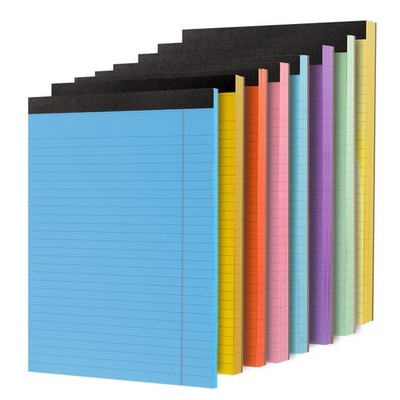 Thboxes 8 Pack Colored Legal Pads, Totally 400 Sheets Legal Pads 8 x 11.5inch...