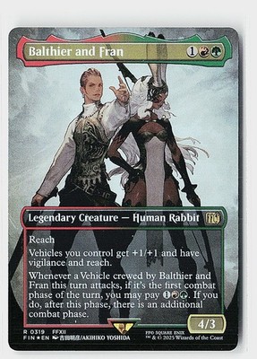 Balthier and Fran (Borderless) Foil R FINAL FANTASY 319 NM