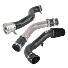 Hot & Cold Side Intercooler Pipe & Air Intake Kit For 17-19 Ford 6.7L Powerstoke