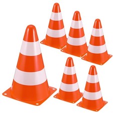 6 Pcs Garage Parking Cones Traffic Stackable for Children Street Barrier