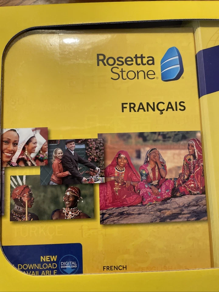 Rosetta Stone French Levels 1-5 DVD Set, Dictionary, Earbuds NEW Sealed - Image 3 of 4