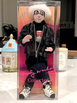 VTG Andy Warhol Collector Doll 2000 MerryMakers Campbell Soup Pop Art NIB