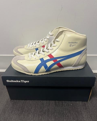 BRAND NEW Onitsuka Tiger Mexico Mid Runner US Men's 8 Blue/Red | eBay