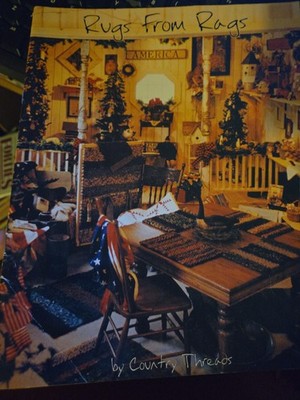 Rugs From Rags By Country Threads BK-14RR instruction book. Vintage 1997