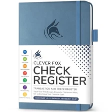  Check Register Book - Deluxe Transaction Register, Accounting Ledger Book, 