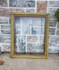 Antique Victorian Green 19x23" Shadow Box Picture Frame