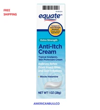 Equate Extra Strength Anti Itch and Skin Protectant Cream, 1 Ounce