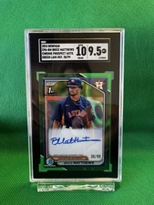 2024 Bowman Chrome Brice Matthews Green Lava Auto /99