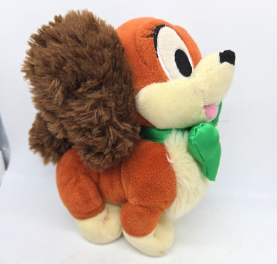 Disney Store FIFI Minnie Mouse Puppy Cocker Spaniel Dog Plush Green Bow 6 