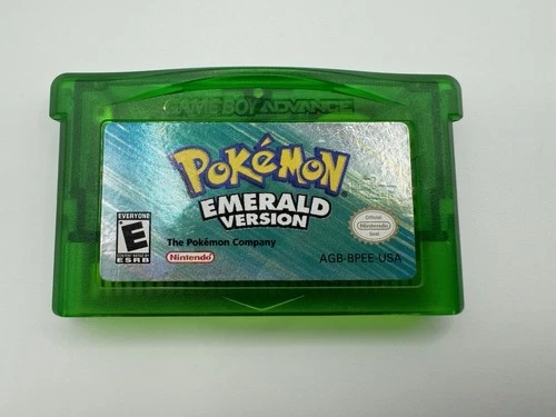 Pokemon Emerald GBA (Game Boy Advance, 2005) *New Battery* Authentic