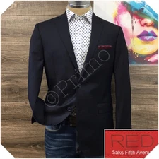 SAKS FIFTH AVE Mens Blazer Sport Coat Casual Jacket Size 40R Wool Suit