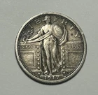 1917 TYPE 1 STANDING LIBERTY QUARTER VF-XF