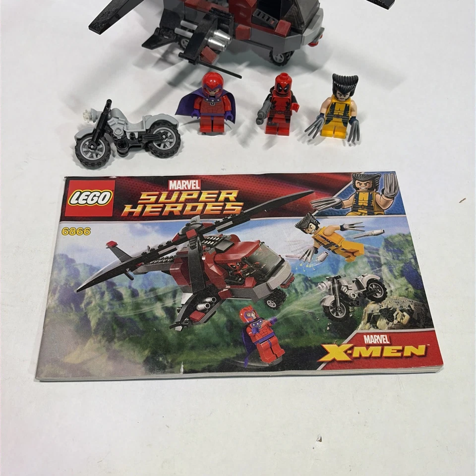 LEGO Marvel X-Men 6866 Wolverine's Chopper Showdown con manual Foto 2 de 4