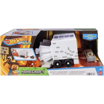 Hot Wheels Racer Verse Minecraft Ghast Launcher Playset