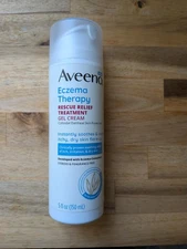 Aveeno Eczema Therapy Rescue Relief Treatment Gel Cream, Fragrance Free, 5oz