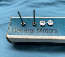 4 Pc. Set Gm Restoration Stainless Dash Cowl Tag Rivets Nos Chevelle Camaro
