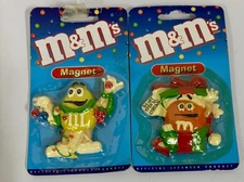 Vintage M&M Magnets Christmas Magnets New Sealed In Package,  Benjamin & Medwin