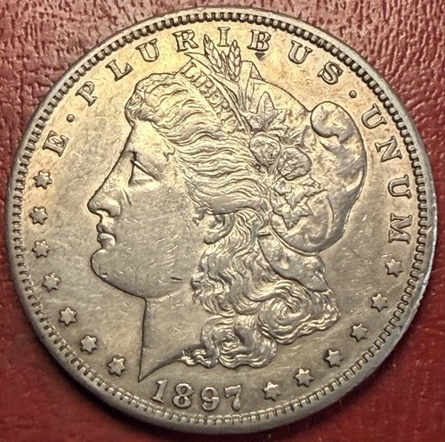 1897-S Morgan Silver Dollar. High Grade. Toned. Free Shipping