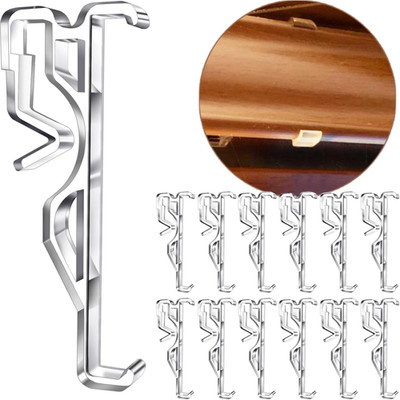 2.5 Inch Valance Clips, Clear Plastic Window Blind Clips for Horizontal Blind Va