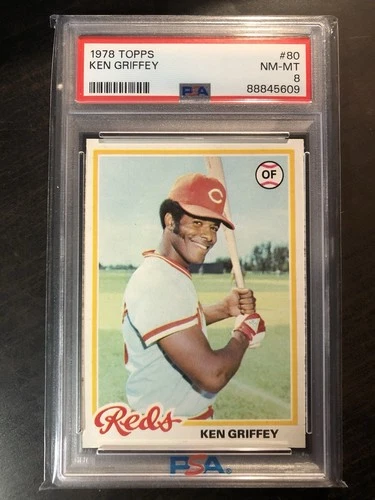 1978 TOPPS #80 KEN GRIFFEY PSA 8