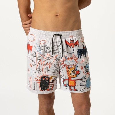 Jimmy Lion BASQUIAT BATMAN SWIM SHORTS Size XL