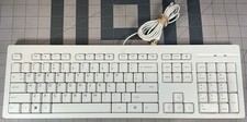 HP 125 White Wired Slim USB Keyboard US M52961-001 Model: TPA-P001K