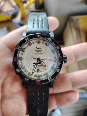 Vostok europe submarine automatic black, nh35a japaneese movement