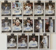Derek Jeter 2020 Complete Autographed Retrospective 14 Card Topps Now Chrome Set