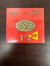 JOB Orange 1 1/4 Slow Burning Cigarette Rolling Papers 1.25 Box of 100 Booklets