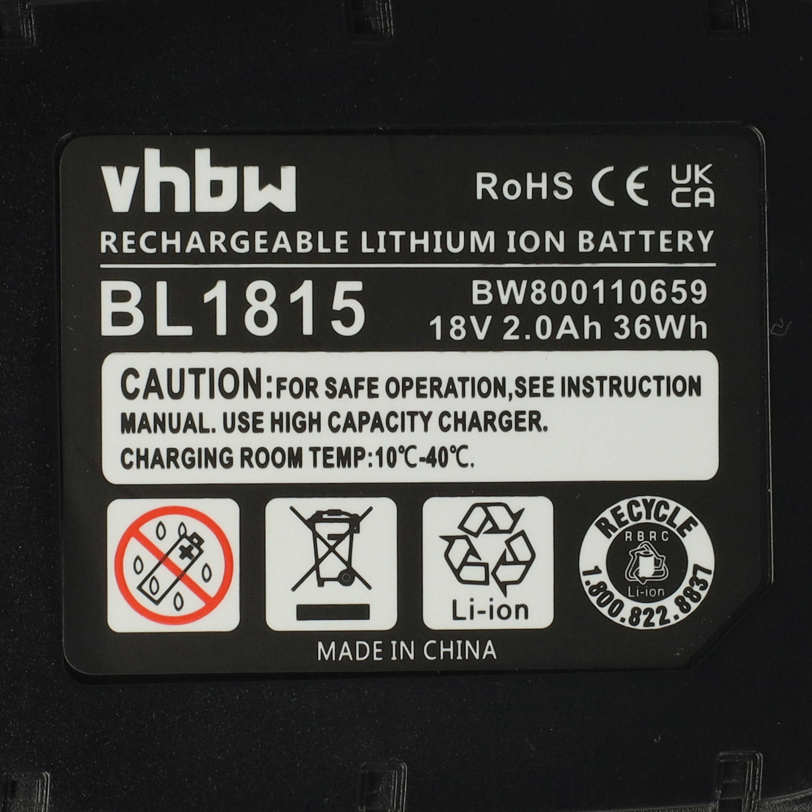 Akku 2Ah 18V für Makita DCL281FZ DCL501 DCL182 DCL500Z DCL182ZB DCL181FZ DCL281