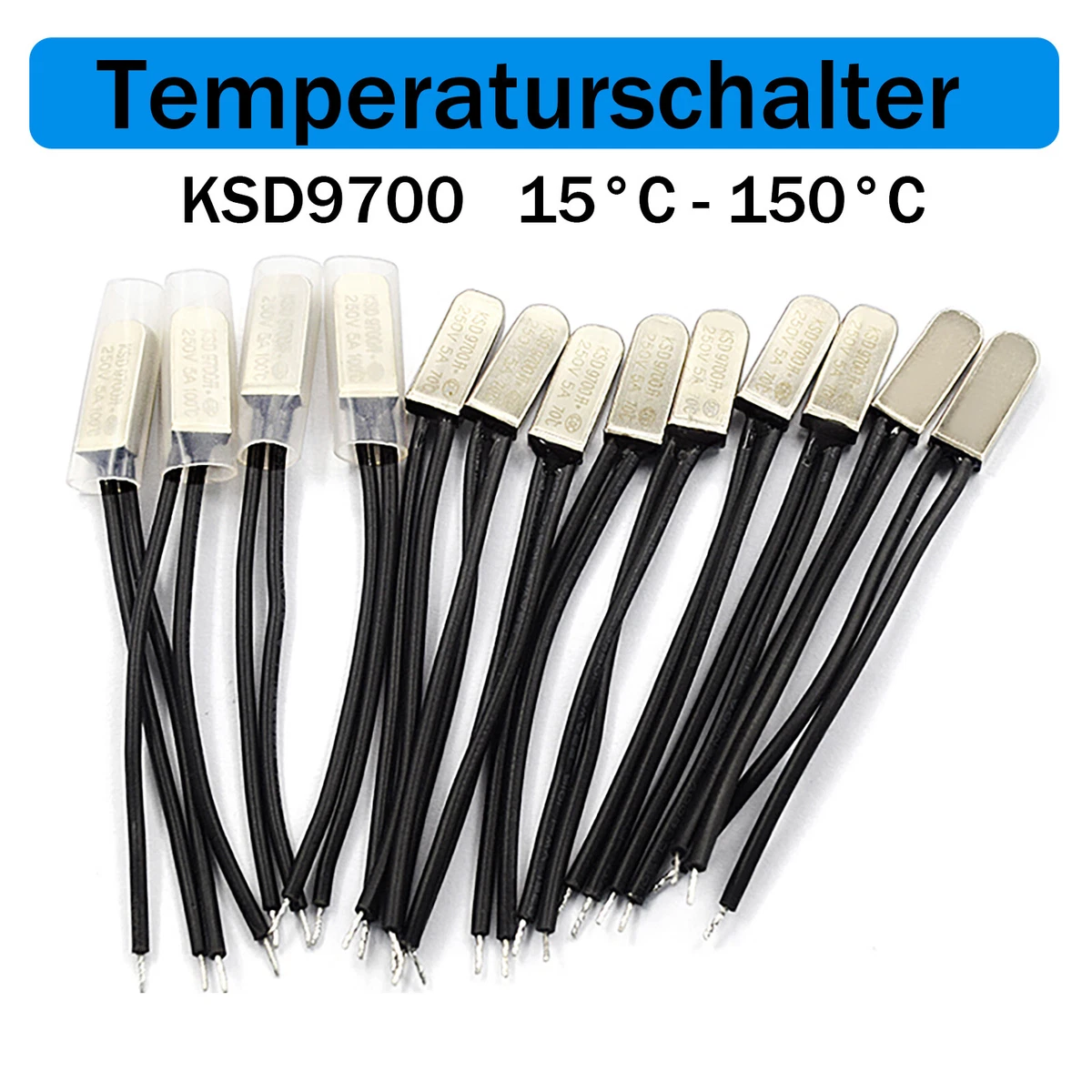 Temperaturschalter 50°C Schließer – 10A, 250V,  Produktbild-Vorschau 3