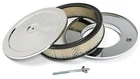 10" x 2" Chrome Air Cleaner / Filter Kit  - Muscle Car Style - Holley, Edelbrock
