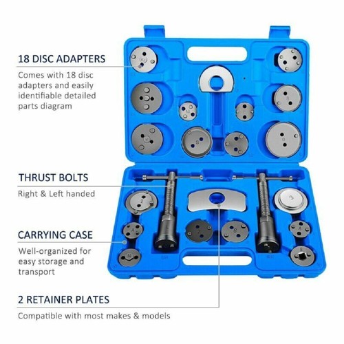 22PCS/set Universal Car Disc Brake Caliper Piston Rewind Wind Back Tool Pad Kit - Picture 4 of 9