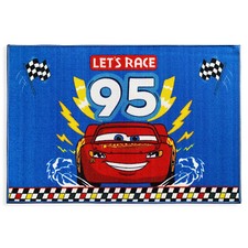 Non Slip Rug Nursery Disney Cars Blitz McQueen 80x120cm 5436
