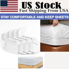 The Original USA Patents Pending Lock Mattress Straps Sheet Holders