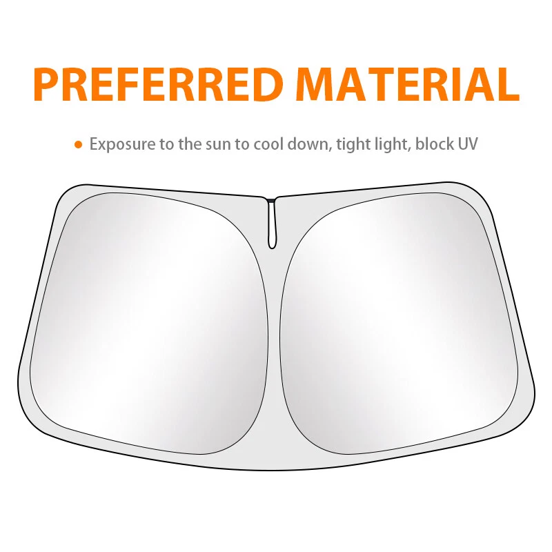 Custom Fit Windshield Visor SunShade Heat Shield Sun Shade For Audi A6 2012-2018 - Imagem 2 de 4