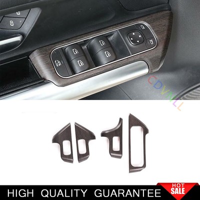 Fit For Benz GLB W247 2020-2022 Wood Grain Window Lift Panel Switch Cover Trim