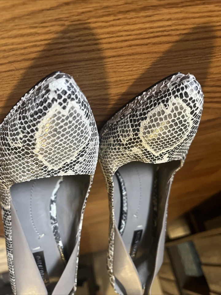 Туфли-лодочки BCBG Maxazria из змеиной кожи на каблуках 10 М - Изображение 3 из 4