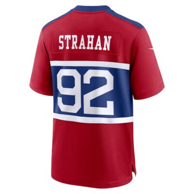 New York Giants Michael Strahan Nike Century Red Alternate 2025
