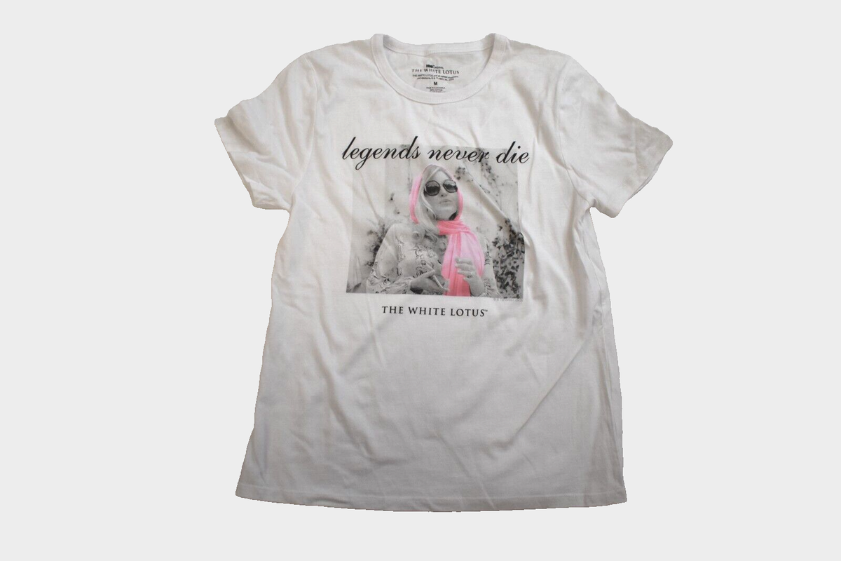 The White Lotus Juniors Tanya McQuoid Legends Never Die Shirt New