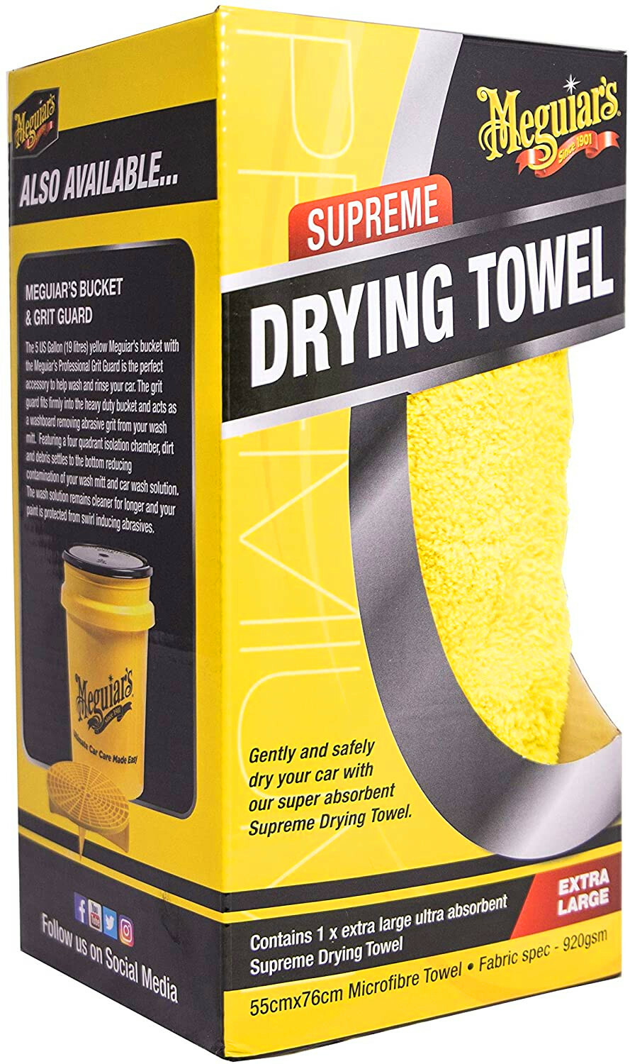 Meguiars Supreme Drying Towel - Xtra Large - Meguiar's Valeting - Extra Large