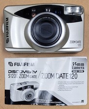 FujiFilm Discovery S1200 Zoom Date / Zoom Date 120 - 35mm Camera - Untested
