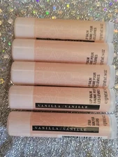 Avon VANILLA  Flavor Savers LIP BALMS~ New/Sealed/ PACK OF 5 ~ NEXT DAY SHIPPING