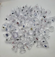 Bulk Lot 90 NFL Teams Mini Plastic Shot Glass Glasses 2012 Vending Machine Prize