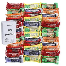 Pack of 6 Multi Color Emergency Food Bars 5 Year Shelf Life Snacks