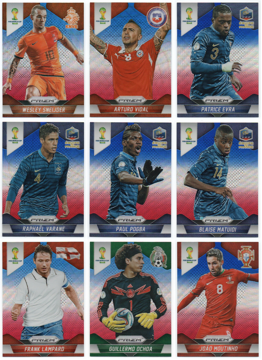 2014 Panini Prizm World Cup Prizms Blue and Red Wave - Pick Any | eBay