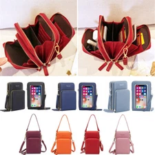 Womens RFID Small Crossbody Purse Card Holder Phone Wallet Handbag Shoulder Bag